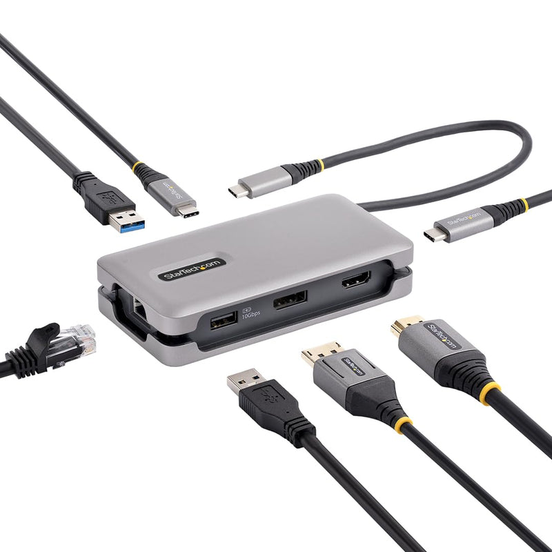 StarTech.com USB-C Docking Station for MacBook Pro M1 M2 M3 M4 and Windows, 4K 60Hz HDMI, HDR, USB 10Gbps Hub, 100W Laptop Charging, GbE, 1ft/30cm Cable single HDMI 1 x USB-A | 2 x USB-C
