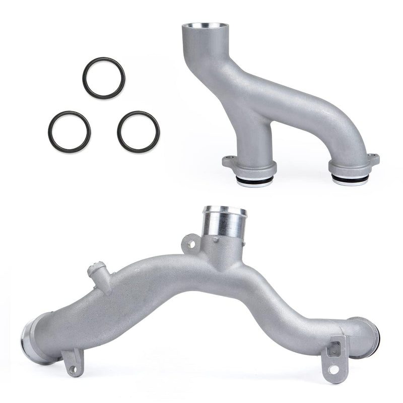 MITZONE Upgraded Coolant Pipe Water Outlet compatible with 2010-2020 Land Rover Range Rover (Sport) LR4 Discovery Range Rover Velar Jaguar XJ XF XE F-Type F-Pace 3.0L 5.0L Supercharged