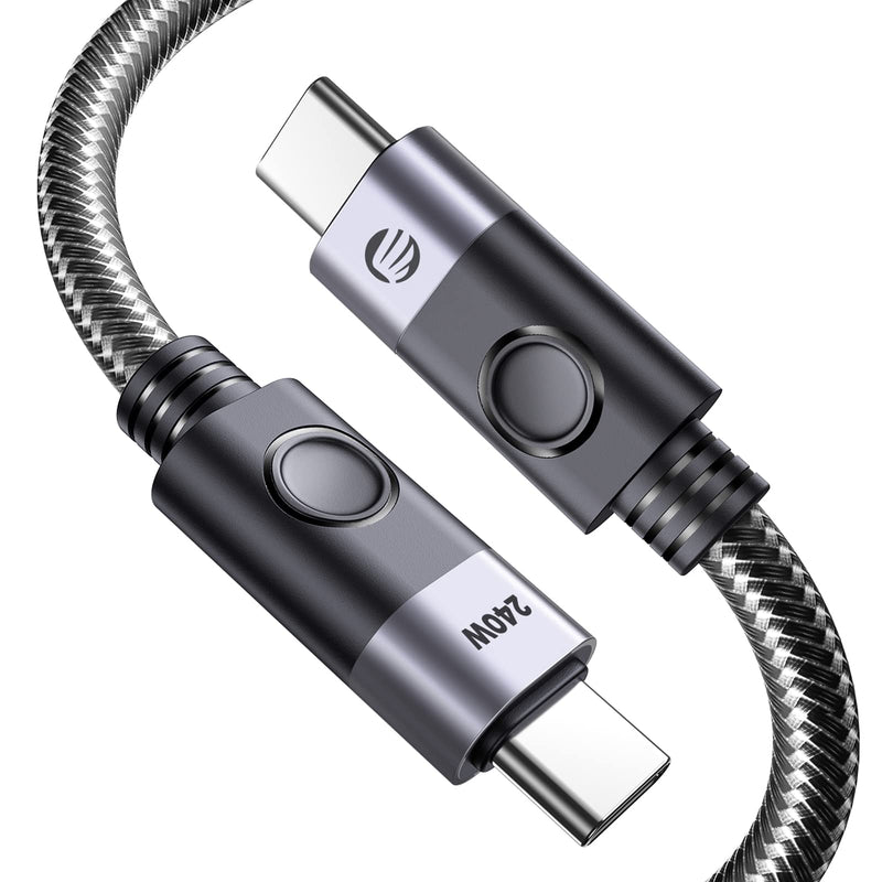ORICO 1M USB C to USB C Cable, 240W PD 3.1 Charging, 20Gbps Data Transfer, Compatible with Dell, iPad, Pixel, Hub, Docking and More 20Gbps/1M Straight