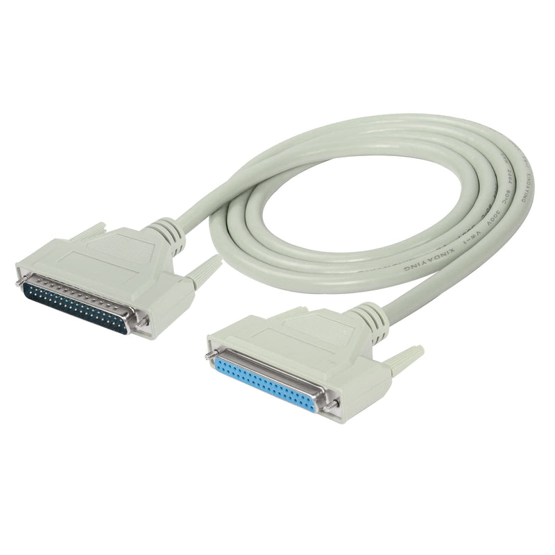 MEIRIYFA DB37 37Pin Extension Cable Serial D-SUB 37 Pin Printer Parallel Connector Cable Pure Copper Core for engineering wiring, computer and networks.（4.9FT） (Male to Female) Male to Female