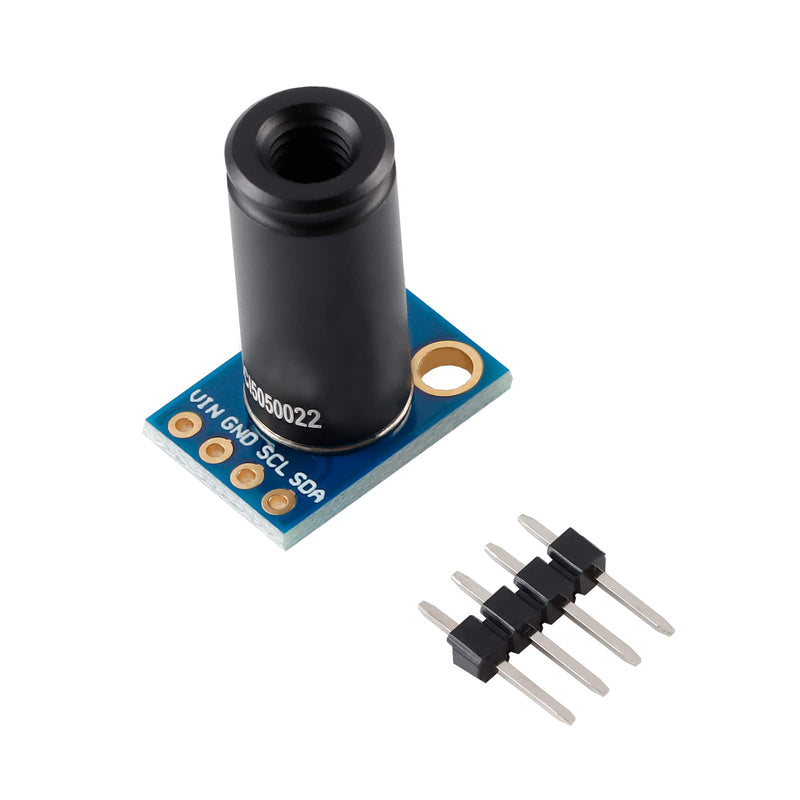 MLX90614ESF-DCI Non-Contact Infrared Temperature Sensor Module High Precision Infrared Temperature Sensor Module Long Distance 50cm Serial Port IIC Suitable for Arduino/DIY (GY-906-DCI)