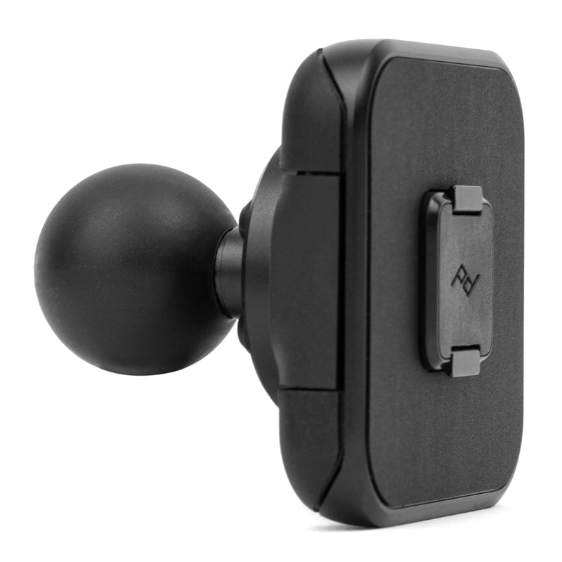 Peak Design Mobile Ball Mount Adapter, Locking, Non-Charging, SlimLink Mounting Technology, Push Button Release, Works with 1" Ball-and-Socket Phone Mount for Car, Truck, Motorcycle, Boat and More
