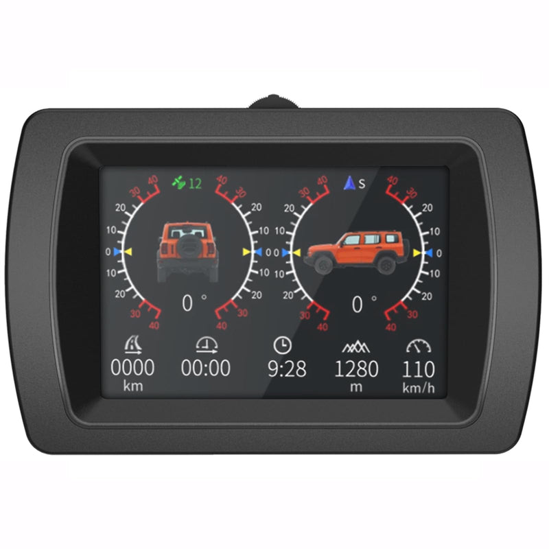 MR CARTOOL M85 Car Inclinometer GPS Speedometer Roll Angle & Pitch Angle with Compass Display for All Off-Road Vehicles
