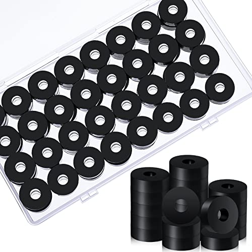 Thick 1/4 Rubber Washers, 3/4 Inch OD x 1/4 ID x 1/4 Inch, 100 Pack