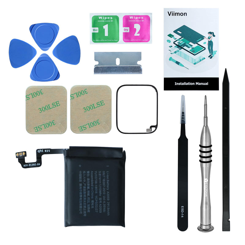 for Watch Series 4 44mm Battery Replacement Kits (New Upgraded) Compatible with Apple Watch Series 4 with Installation Manual and Repair Tool Kits (44mm) Apple Watch 4