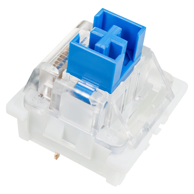 Outemu Blue Switches, 30-Pack, 3-Pin Clicky & Tactile (50gf) Dustproof RGB Key Switches, Cherry MX Compatible for Mechanical Keyboard 30 Pcs