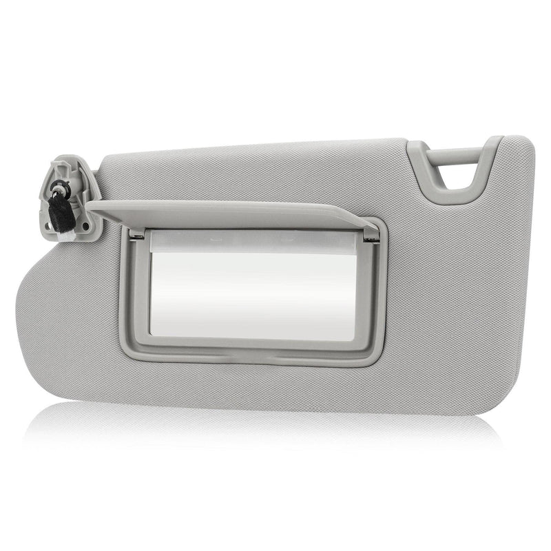 Gray Driver Left Side Sun Visor Replacement Compatible with 2013 2014 2015 2016 2017 2018 Nissan Altima Without Sunroof Replace 96401-3TA2A Grey
