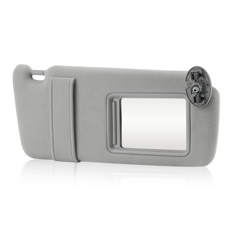 Gray Passenger Right Side Sun Visor Replacement Compatible with 2007 2008 2009 2010 2011 Toyota Camry Without Sunroof Replace 74310-06750-E0 Grey
