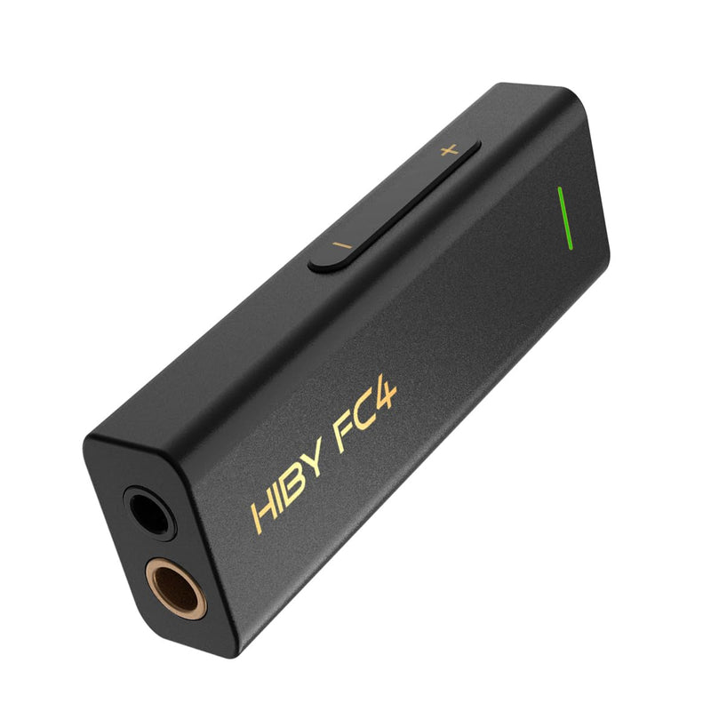 HiBy FC4 Headphone Amplifier Portable DAC with 4.4mm and 3.5mm Headphones Outputs Support MQA16X PCM768K DSD256 High Driving Power for Android/iOS/Mac/Windows Black