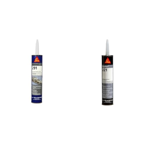 Sikaflex 291 10.1oz and Sikaflex-221 10.1oz Black Multi-Purpose Marine Grade Polyurethane Sealants and Adhesives