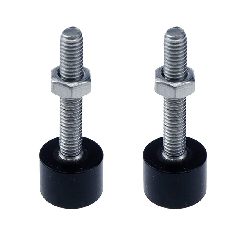 2PCS Hood Adjuster Bumper Stopper Rubber Bumper Stop M425mm Shock Absorbing Stopper Hood Bolt Nuts M4×25mm