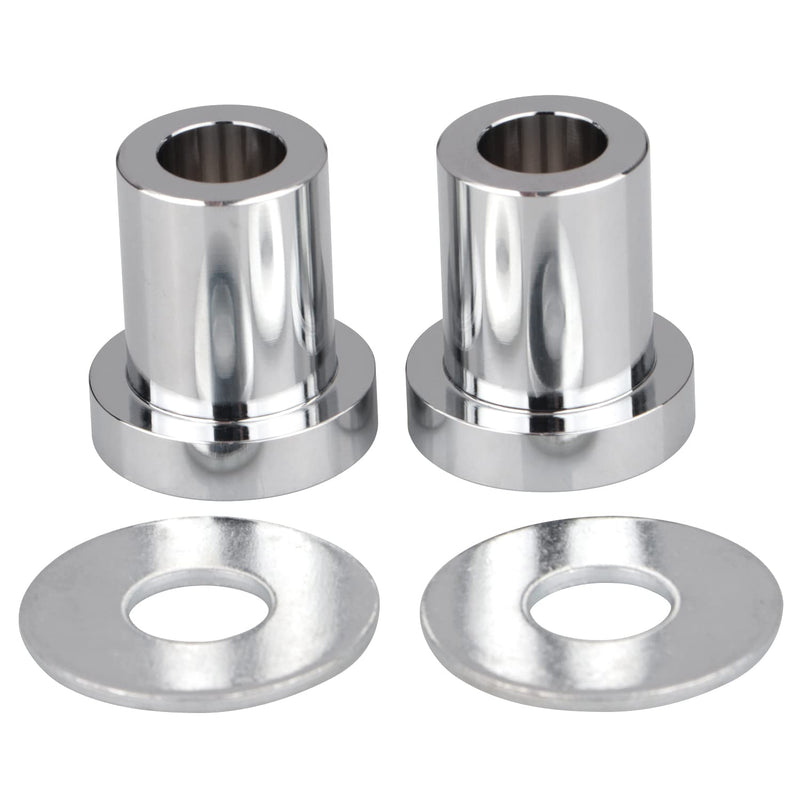 Chrome CNC Solid Billet Handlebar Riser Bushings For Harley Touring Road King Street Glide Electra Glide Softail Chrome