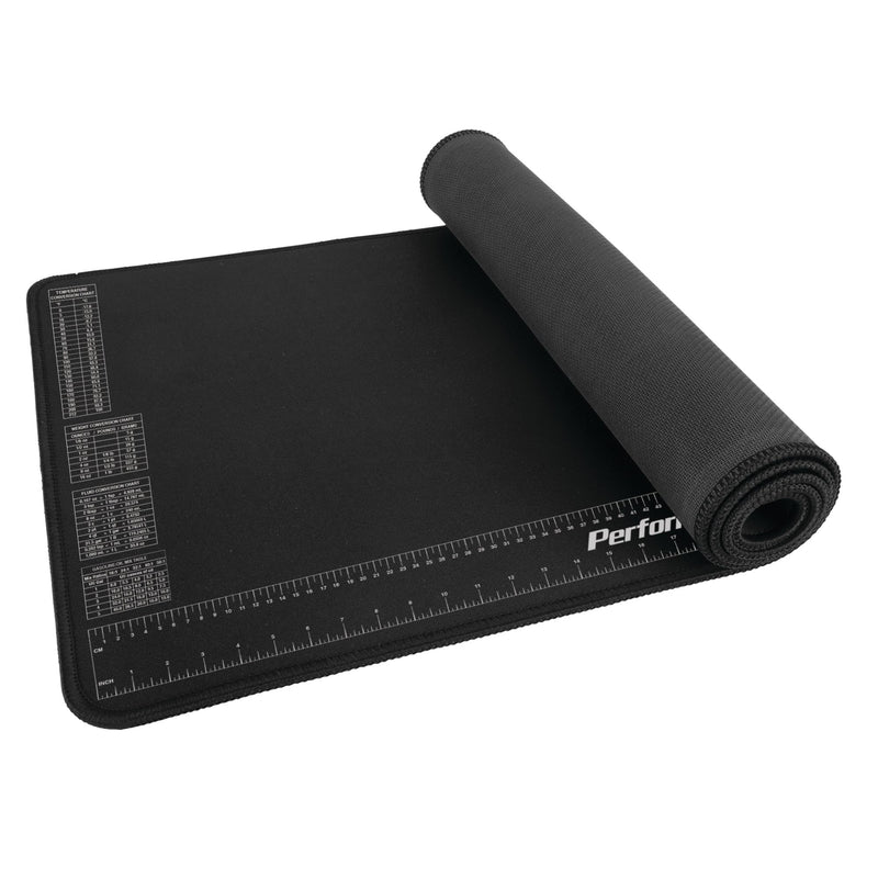  [AUSTRALIA] - Performance Tool W88977 Neoprene Mat with Ruler and Reference Charts, Chemical Resistant, 16-Inch x 35.75-Inch, Protects Work Surface from Solvents and Oils