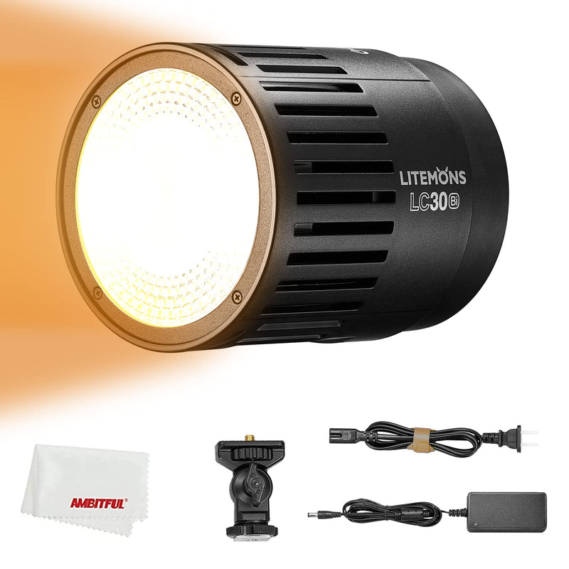 Godox LC30Bi 3200K-5600K Bi-Color Litemons Tabletop LED Light,25200LUX@0.5m, CRI 95+/TLCl 96+, 11 Preset Lighting FX Effects