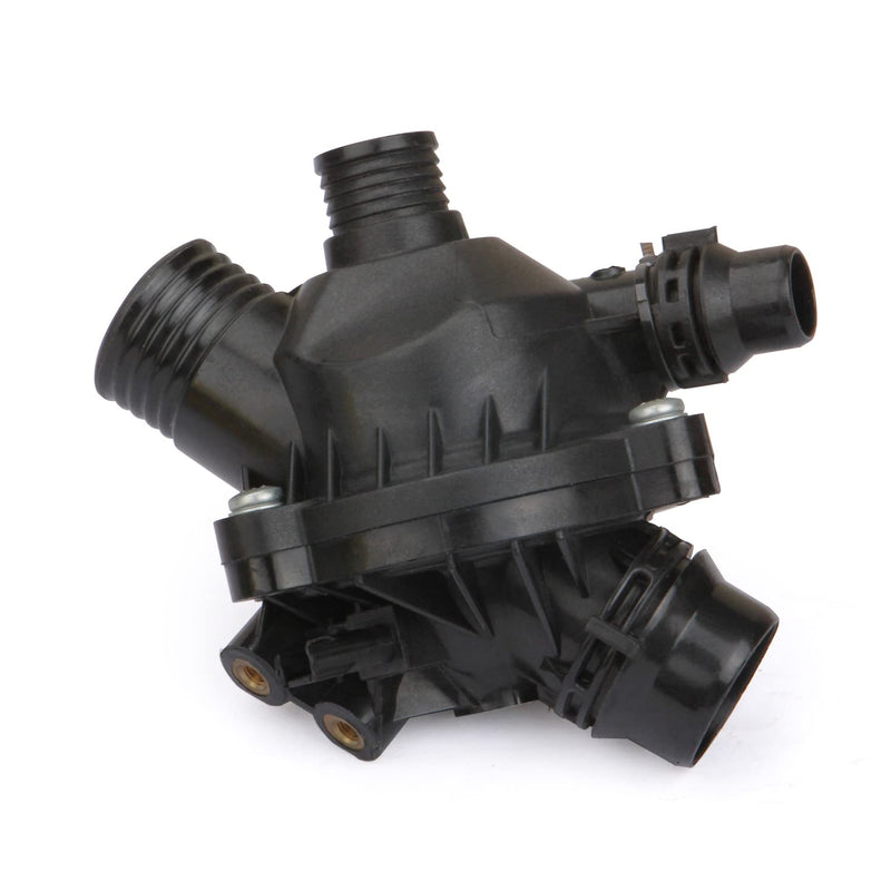 MITZONE Engine Coolant Thermostat Assembly Compatible with BMW E90 E92 E60 E83 323i 325i 328i 330i 335i 525i 528i x3 Z4 128i Replace 11537549476 White(Upgrade Aluminum)