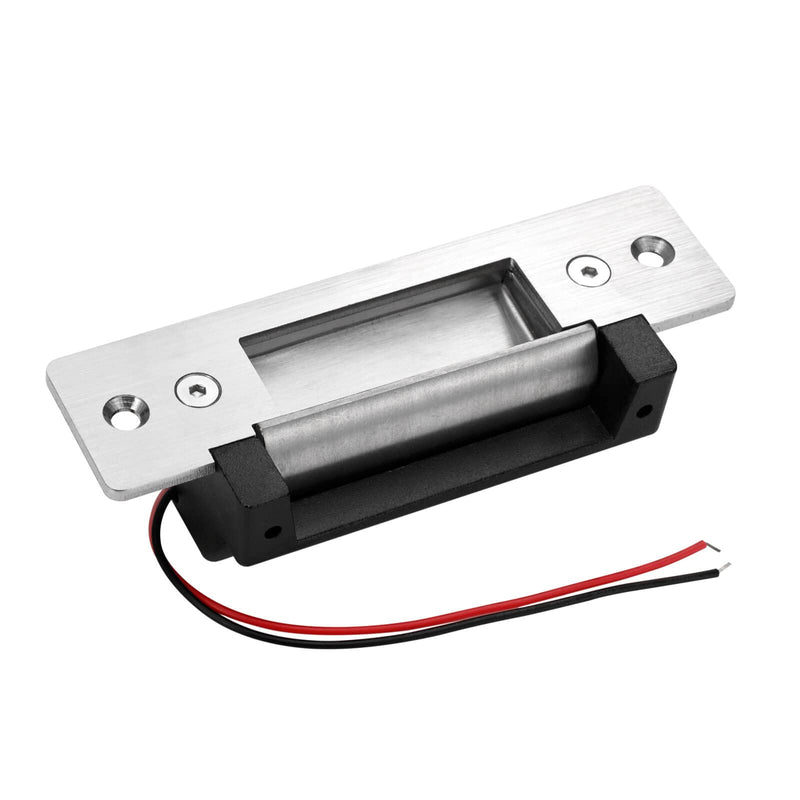 Electric Door Strike Lock ANSI Standard Heavy Duty 12V DC Fail-Secure or Fail-Safe Adjustable for Access Control Cylindrical Locksets NC/NO Mode Adjustable