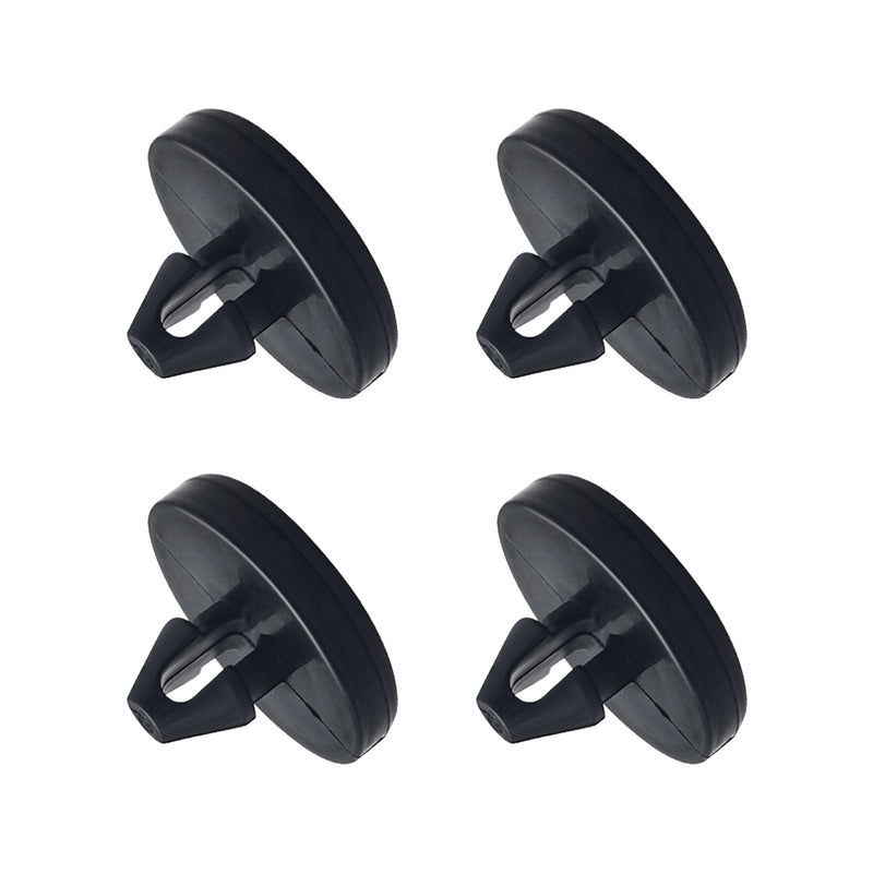 Ajxn 4 PCS Brake Pedal Pad and Light Switch Stopper - Black