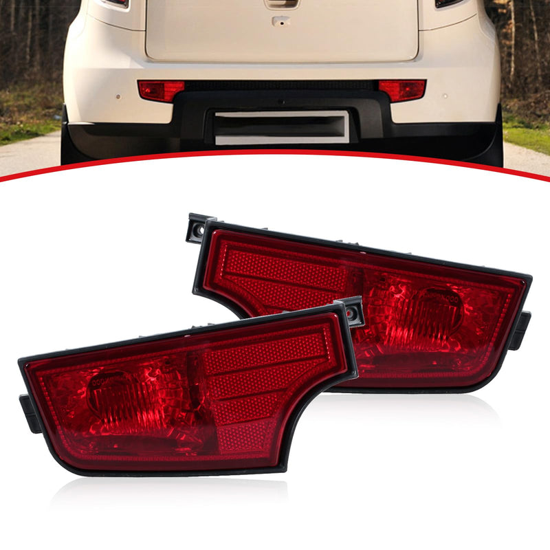 For Kia Soul 2010-2013 Rear Bumper Light Reflector Indicator Tail Fog Lamp Left&Right Pair