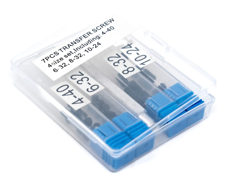 Transfer Screw Set (25 PCS 10-24, 8-32, 6-32, 4-40 Set) 25 PCS 10-24, 8-32, 6-32, 4-40 Set