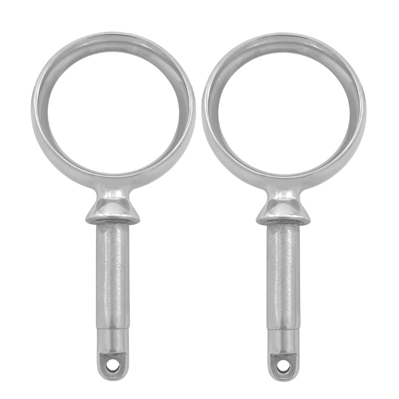 Stainless Steel Oarlock Sockets Side Mount Paddle Brackets Marine Boat Yacht 2Pcs
