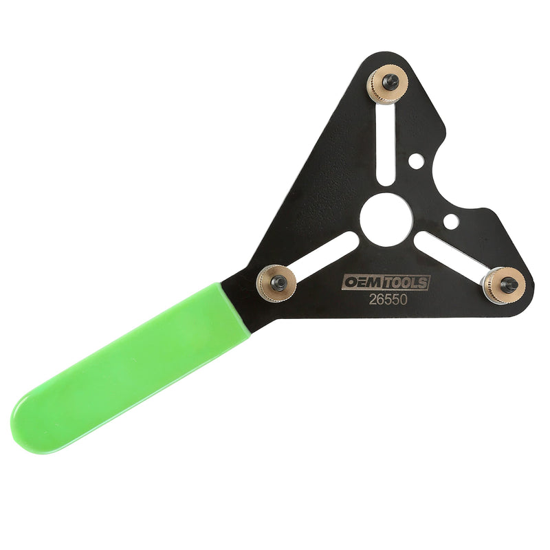 OEMTOOLS 26550 A/C Clutch Holding Tool, Adjustable Pin, Fits Vehicles with 1/4”-20 Fan Clutch Mounting Bolts, Vehicle Air Conditioner Repair Clutch Installation and Removal