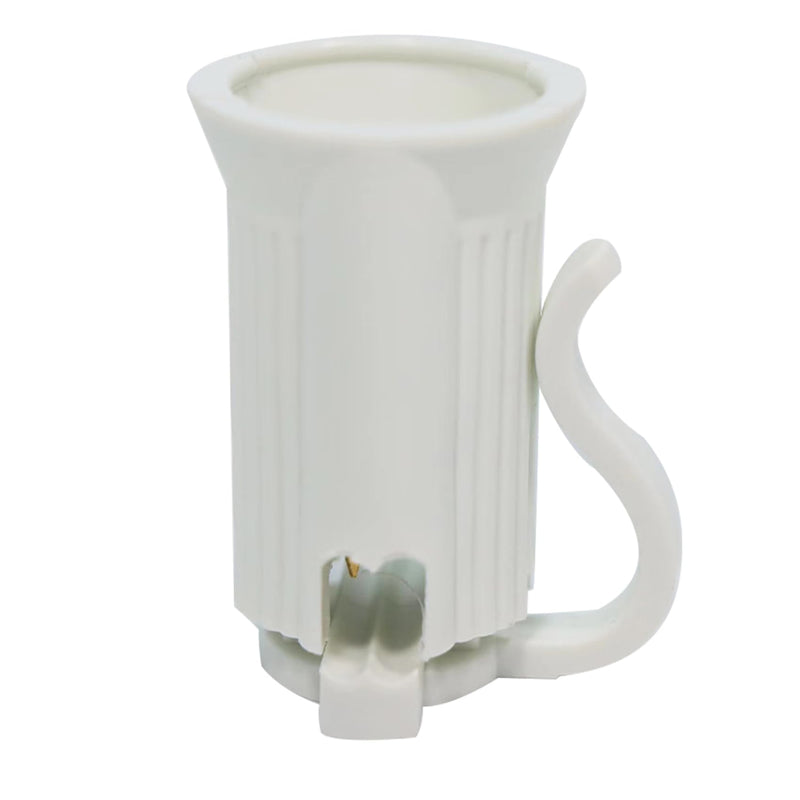 100PCS C7 E12 Replacement Bulb Sockets, C7 White Socket SPT-1 Christmas String Light Replacement lamp Holder(E12, White)