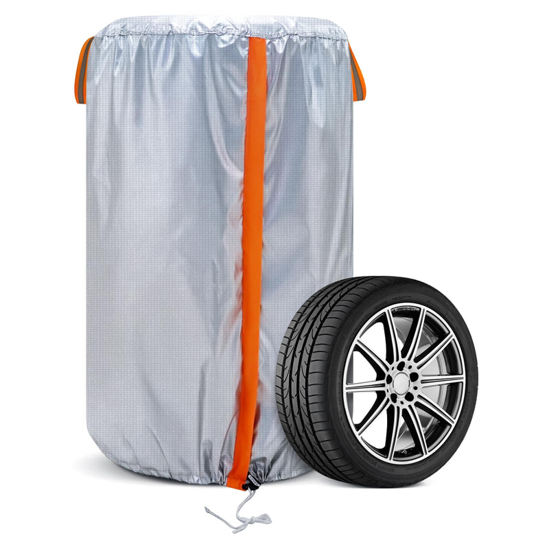 Neverland Large Tire Storage Cover, Seasonal Tire Covers for Storage Tire Storage Bag Tire Stack Covers Tire Bags for Set of 4 with Reflective Handle, Waterproof Dust-Proof（Fit 30 Inch Tire Diameter） M