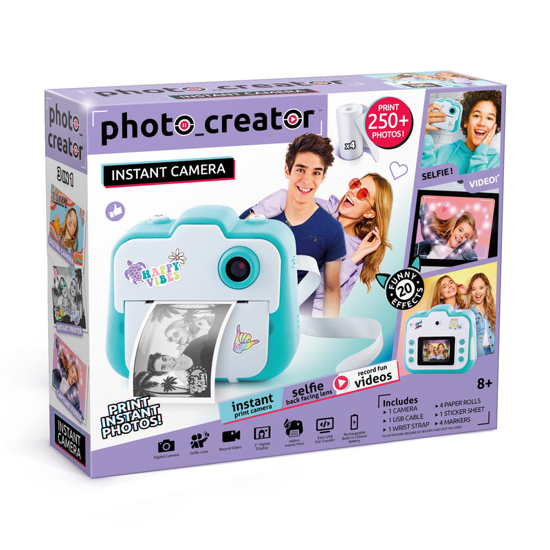 Canal Toys Photo Creator Instant Print Camera – Photo, Selfie and Video – Thermal Paper for 250 Photos – LCD Screen. 8+ Insta Camera