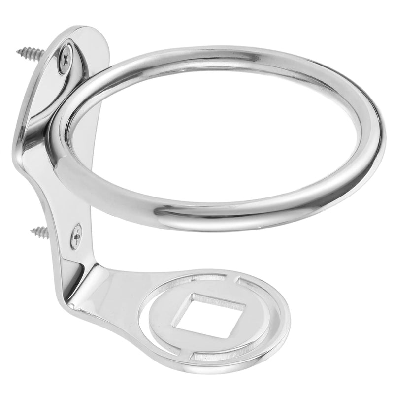 AMYSPORTS Ring Stainless Drink Holder Marine Yacht Steel Cup Holders Boat Universal Hardware Drink Holder Deck