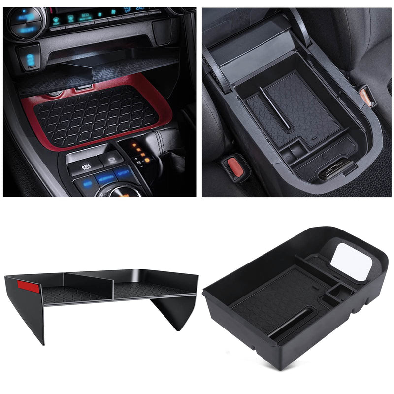 Upgraded Center Console Organizer Compatible with Toyota RAV4 2024 2023 2022 2021 2020 2019 Interior Accessories, Gear Shift Storage Tray Secondary Box Insert Divider - 2pcs