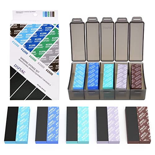 Soft Material Sanding Sponge Set Sandpaper Making Tool Kit Accessories for Dspiae Gundam GK Military Model SS-S02