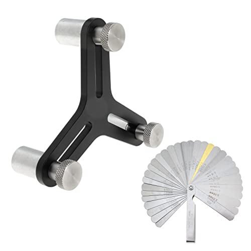 Piston Ring Squaring Tool for 2.000 to 5.000 End Gap with 32 Blades Feeler Gauge Gap Measuring Tool Squaring tool+Feeler