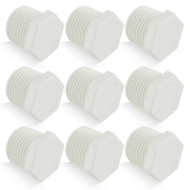 12 Pieces 1/2 Inch Water Heater Drain Plug Replaces 11630 91857 Compatible with RV Camper and Atwood Water Heaters White Plastic 1163091857