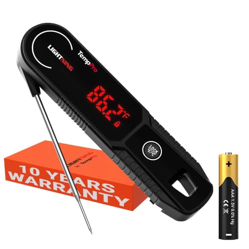TempPro TempSwift 1 Sec Instant Read Meat Thermometer Digital Black