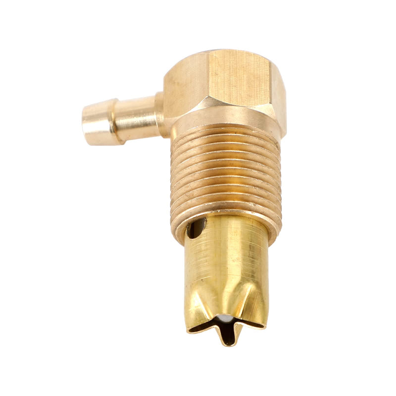 Fuel Check Valve Vent, 1/2" NPTF Male Threads, Fuel Gas Tank Rollover Safety Vent Valve Assembly, 5/16" Hose Threads Only Apply to NPTF