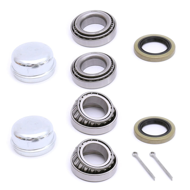 Pair of Trailer Bearing Repair Kits L-11949/10 for 3/4 Inch Straight Spindles