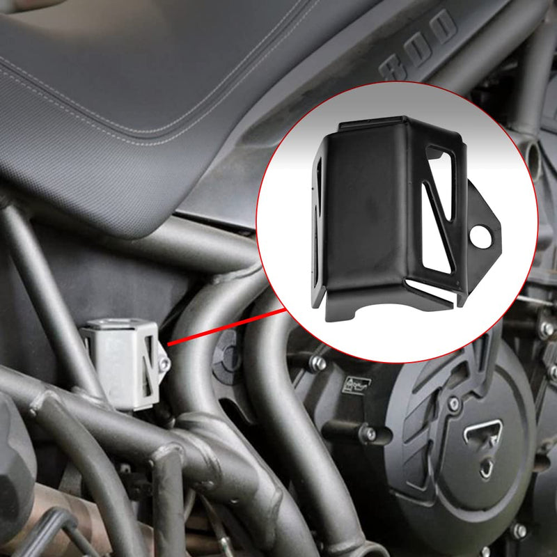 Motorcycle Rear Brake Pump Fluid Tank Oil Cup Reservoir Guard Cover Protector (for Triumph Vehicle) Daytona 660 675;Tiger Sport 660;Trident 660;Tiger 800;Street Triple