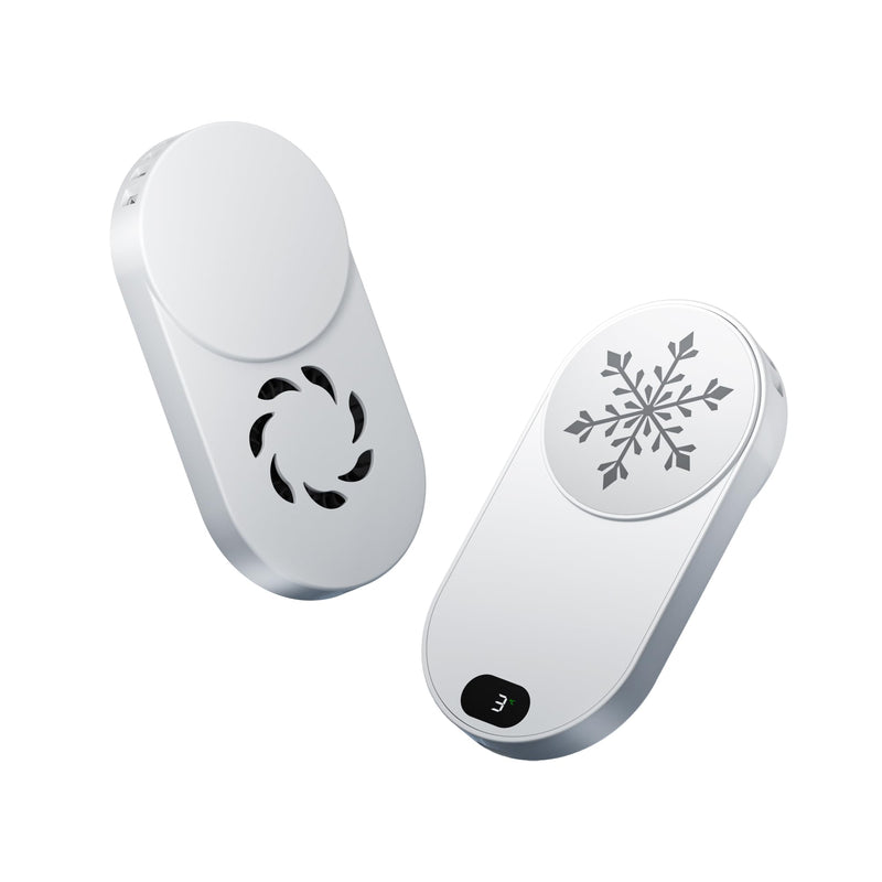Hamosong Phone Cooler for Gaming, Magnetic Semiconductor iPhone Cooler Cooling Fan, Keep Phone Cool Fan for Phone White