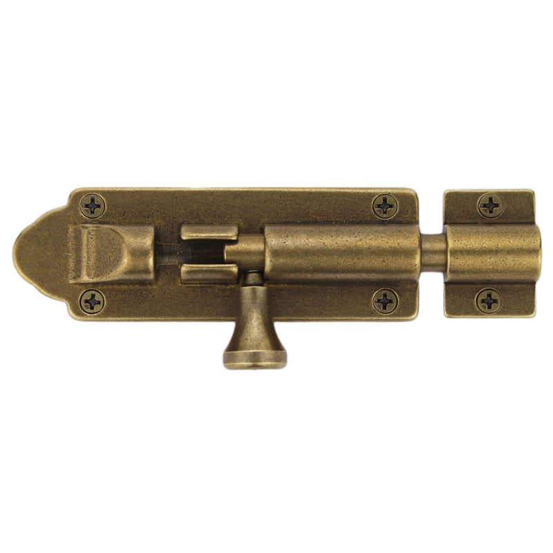 Barrel Bolt Latch Heavy Duty Large barn Door Locks Antique Brass Door Latch Security Sliding Slide Latch Lock Oil Rubbed Bronze(5.0inch) 5.0inch