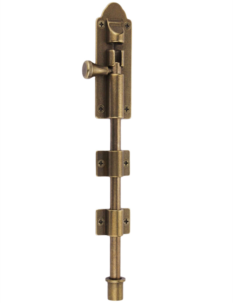 Heavy Duty Cane Bolts for Gates Oil Rubbed Bronze,Drop Bolts for Gates,Garage Bolts Solid cast Copper Choose Bilyglewarwof(10inch) 10inch