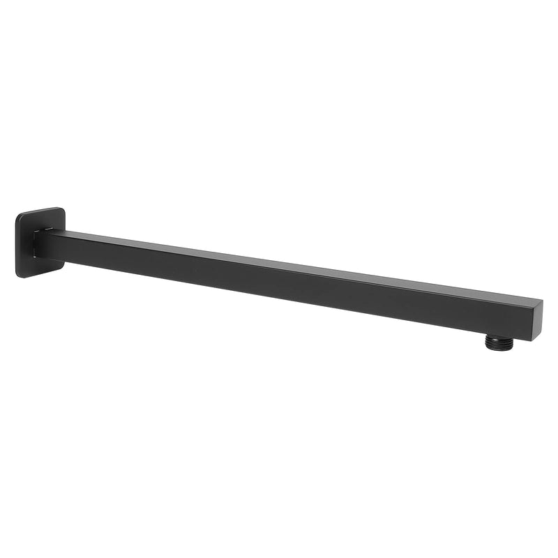 Shower Arm, Rain Shower Head Extension Extender, With Flange and Teflon Tape, Made of Thicken Stainless Steel for Bathroom Rainfall Shower (20 Inch, Matte Black) 20 Inch