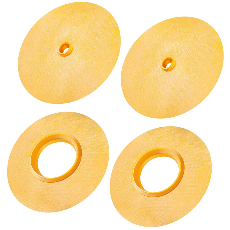 Fabbay 4 Pcs 4 Pcs Shower Valve and Pipe Seal Kit, Waterproof Mixing Valve Gasket and Pipe Seal Membrane for Tile Shower Installation, Bathroom Waterproofing and Leak Protection