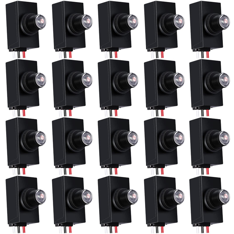 Macarrie 20 Pieces Photocell Light Sensor for Outdoor Lighting 100-277v Dusk to Dawn Sensor Photoelectric Switch Photocell Light Sensors for Most Outdoor Lighting Fixtures Bulbs