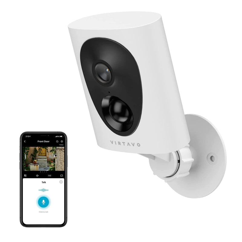 virtavo Security Cameras Wireless Outdoor, Battery Powered Starlight Color Night Vision Weatherproof, Surveillance WiFi Home Camera Outside, AI Motion Detection, Compatible with Alexa 1080P Starlight Battery Cam
