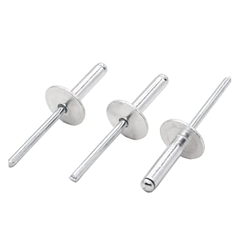 80pcs Large Flange Blind Rivets, 3/16" x 5/8" Aluminum Pop Rivets, Flange Diameter 5/8" / 16mm, Grip Thickness (8-12mm) 3/16" x 5/8" 80pcs