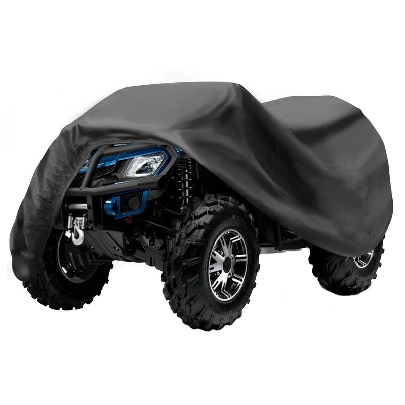 ATV Cover Waterproof, Heavy Duty Windproof Quad Covers, All Weather Protection 4 Wheeler Covers fit for Kawasaki, Honda, Polaris, Yamaha, 86'' (Black, XXL)