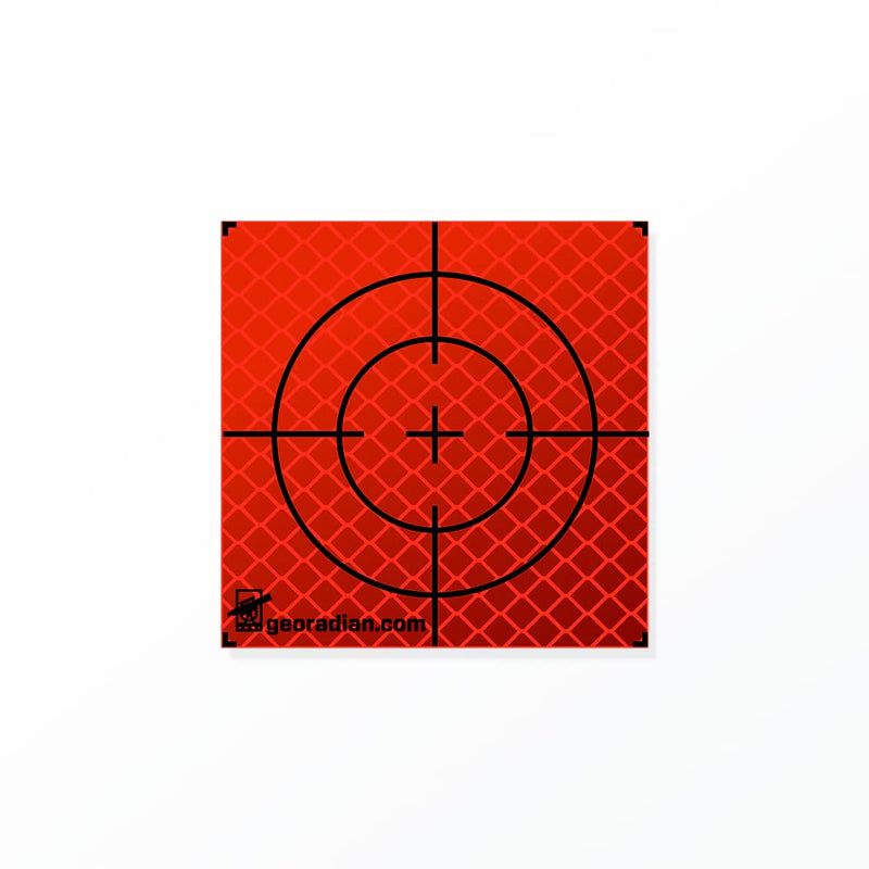 Self-Adhesive Reflex Target Mark 2.36" Pack of 20 – Reflective Foil, Reflex Target Plate Ideal as Building Monitoring or Deviation Test on Construction Site for All Smooth Surfaces (60mm, Orange2) 2.36" (60mm)