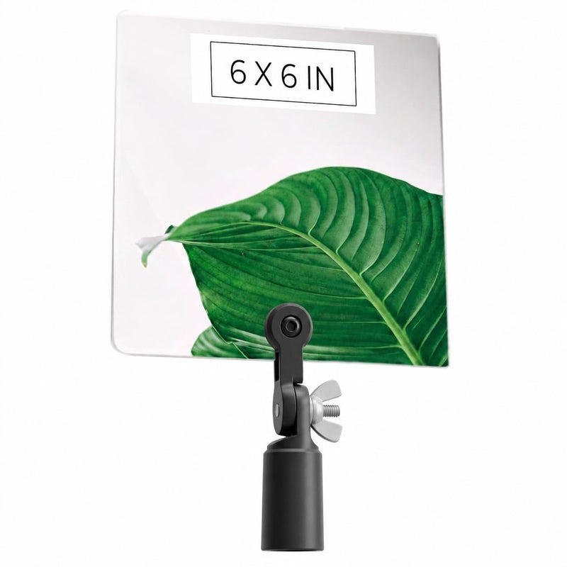 Flex Vue Inspection Mirror with Threaded Adapter, 6 inch x 6 inch 1 Pack 6 x 6 Inch