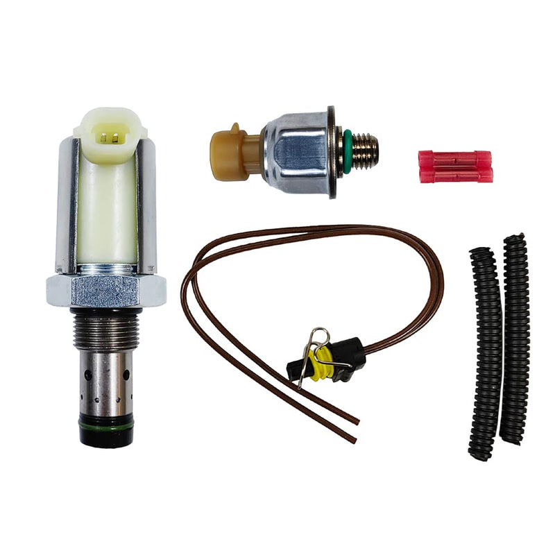 6.0 IPR Valve with ICP Sensor and Pigtail | Replacement for 2003-2010 F250 F350 F450 F550 E450 Super Duty Excursion, 04-10 E350 E450 | Replace# CM-5126, 1846057C1, 4C3Z-9F838-A, 1845428C91 IPR Valve & ICP Sensor with Wiring Harness