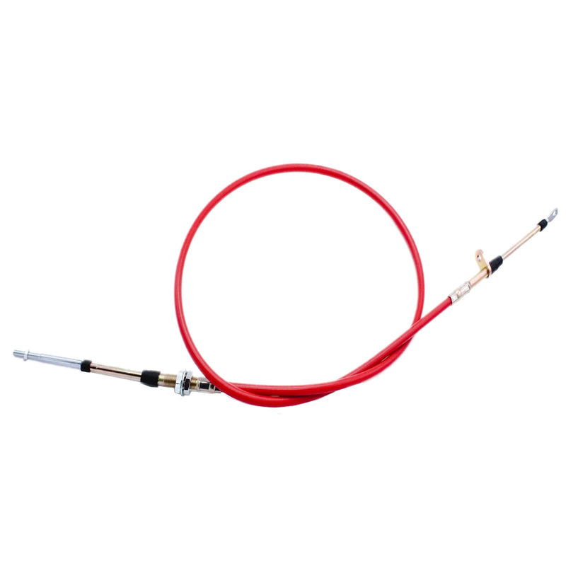 Automatic Transmission Shifter Cable 80833, Replacement for B&M Automotive Heavy Duty Performance Shifter Cable Eyelet End,5ft Long Af72-1002 BMM-80833 0.375" Outer Diameter Red red-80833